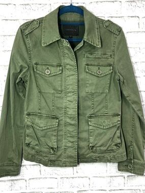 |•SANCTUARY•| Hunter Green Military Style Jacket Size Small